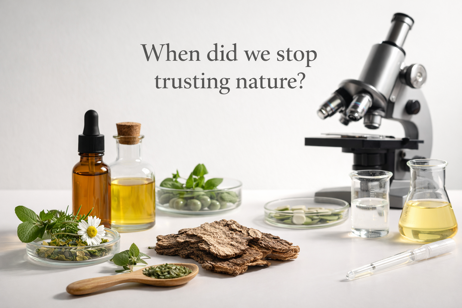 When did we stop trusting nature?